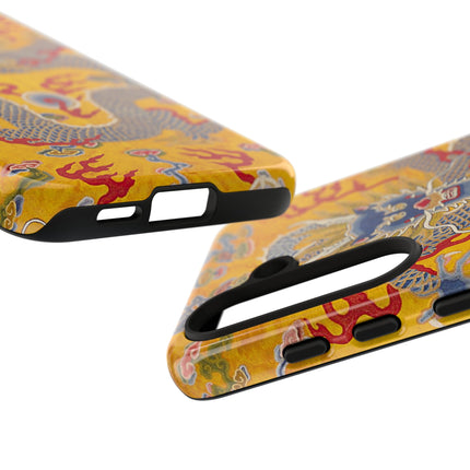 Majestic Dragon Regalia – Imperial 12-Symbol Robe Phone Cases