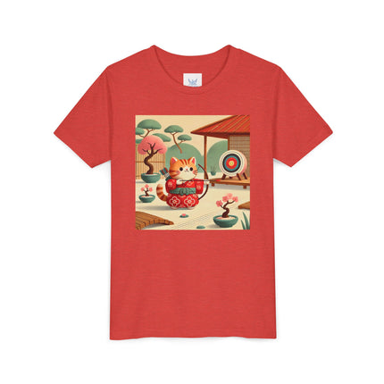 Archer Kitten in the Zen Garden Youth Short Sleeve Tee