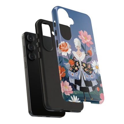 🌸🎀 The Grand Floral Promenade Phone Case – Art Deco Fashion Fantasy