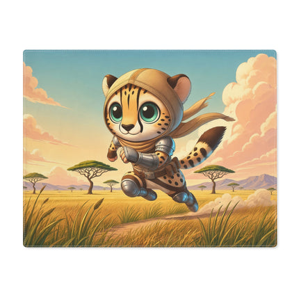 🐆⚡ Swift Cheetah Placemat – Whimsical Savanna Speed Adventure