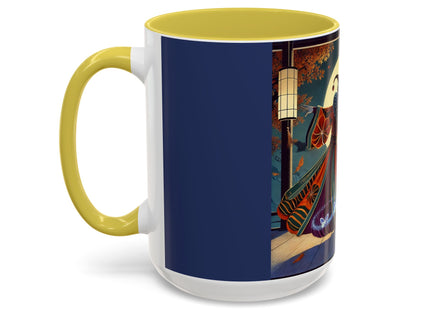 Court Magician with Ghost Butterflies Colorful Mugs (11oz, 15oz)