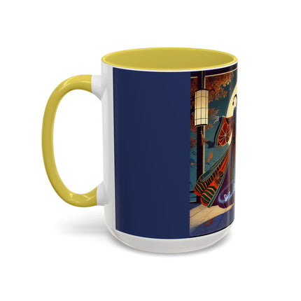 Court Magician with Ghost Butterflies Colorful Mugs (11oz, 15oz)