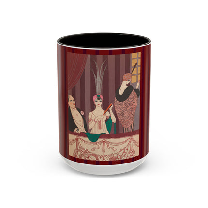 La Loge by George Barbier Colorful Mugs (11oz, 15oz)
