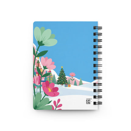 🐦🎄 The Lady Of The Christmas Songbird Spiral Notebook – Art Deco Holiday Fantasy