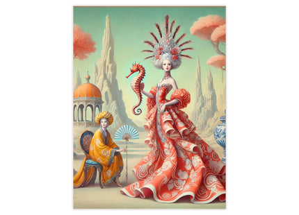 The Seahorse Court Ceramic Tile