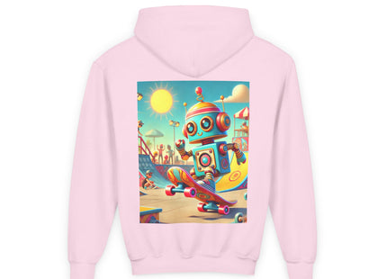 Skate Park Robot Youth Heavy Blend Hooded Sweatshirt
