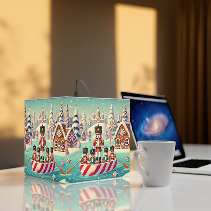Nutcracker Candy-Striped Adventure Light Cube Lamp
