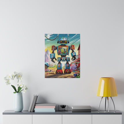 The Rusty Robot Matte Canvas, Stretched, 0.75"