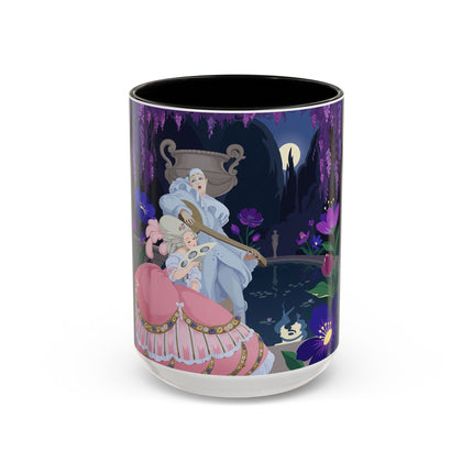 The Moonlit Garden Serenade Colorful Mugs – Art Deco Musical Elegance