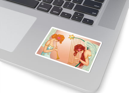 Heavenly Angel Duet Kiss-Cut Stickers (4 Sizes)