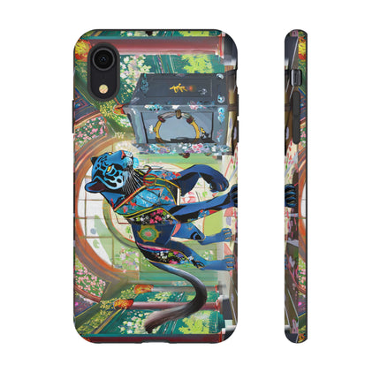 Cyber Panther's Hunt Phone Cases