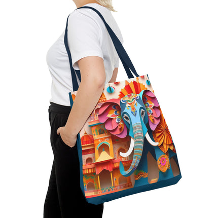 Elephant at an Autumn Festival Tote Bag (AOP)