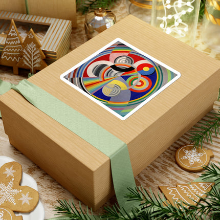 Rythme No. 1 by Robert Delaunay Kiss-Cut Stickers (4 Sizes)