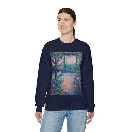 The Artist’s Garden (The Green Chair) by Theodore Earl Butler Heavy Blend™ Crewneck Sweatshirt
