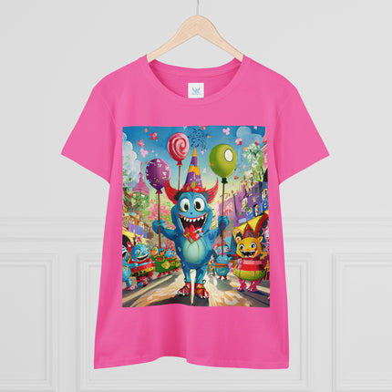 Monster Parade Madness Women's Midweight Cotton Tee