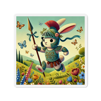 Rabbit Gladiator Die-Cut Magnets (5 Sizes)