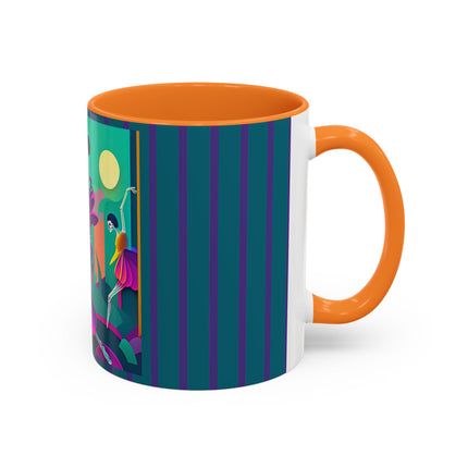 Dance of the Skeleton Ballerinas Colorful Mugs (11oz, 15oz)