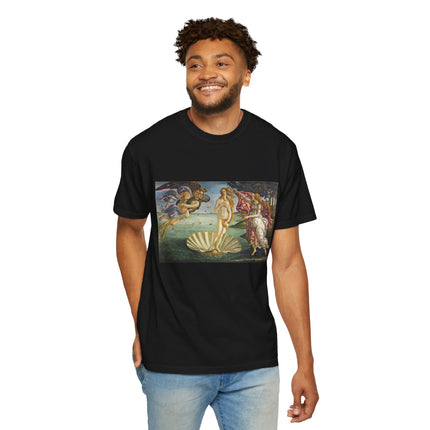 Birth of Venus by Sandro Botticelli Unisex Garment-Dyed T-shirt