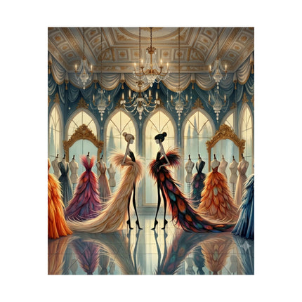 🧚👗 Couture & Wings Matte Vertical Poster – Fairy Fashion & Enchanted Glamour