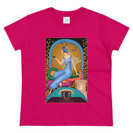 September & Sapphire (from the Gem Series) by Sofia Chiostri Women's Midweight Cotton Tee