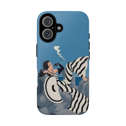 Art Deco Smoker Phone Case – Glamorous Lounging & Timeless Allure