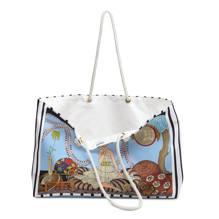 Minuit … ou l’appartement à la mode by George Barbier Weekender Bag