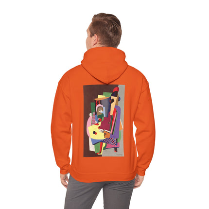 The Piano Lesson by Georges Valmier Heavy Blend™ Hooded Sweatshirt