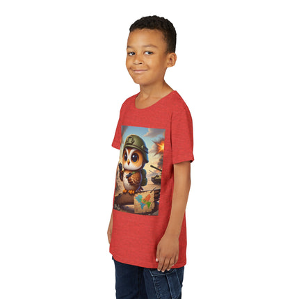 Owl on the Front Lines Youth Short Sleeve Tee
