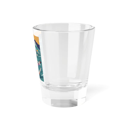 Summer Splash Shot Glass – Retro Beach Joy & Carefree Summer Vibes