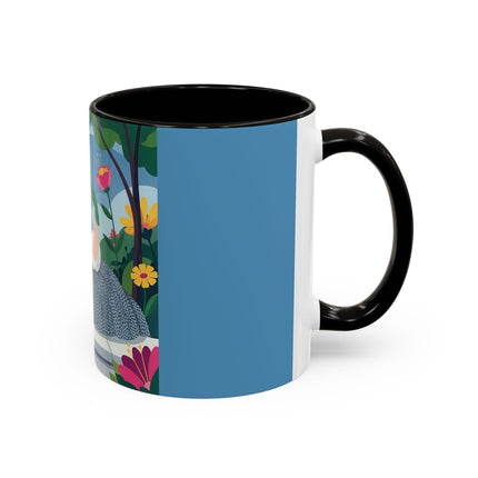 The Lady Of The Secret Garden Colorful Mugs – Art Deco Botanical Elegance