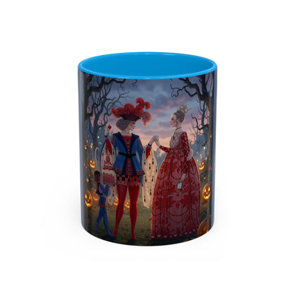 ♥️🎃 The Queen Of Hearts Halloween Masquerade Colorful Mug – Royal Halloween Fantasy
