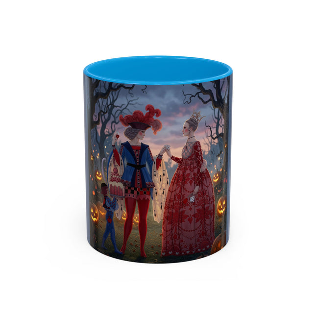♥️🎃 The Queen Of Hearts Halloween Masquerade Colorful Mug – Royal Halloween Fantasy