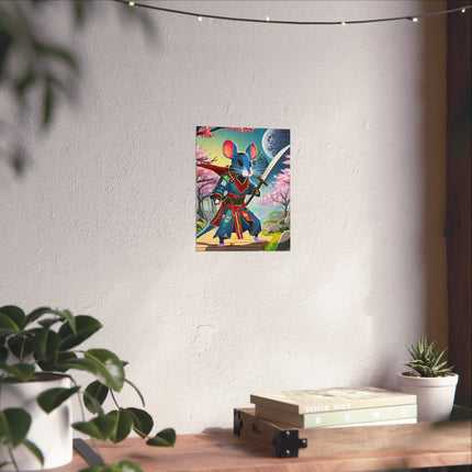 Cyber Samurai Rat Fine Art Posters