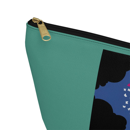 Butterfly Enchantress Cosmetic Bag – Ethereal Art Deco Magic & Pastel Dream