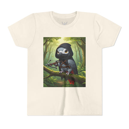 The African Grey Sentinel Youth Short Sleeve Tee