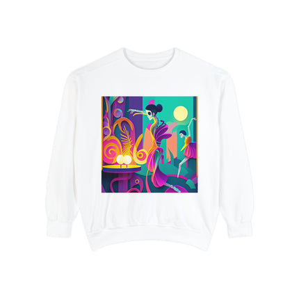 Dance of the Skeleton Ballerinas Unisex Garment-Dyed Sweatshirt