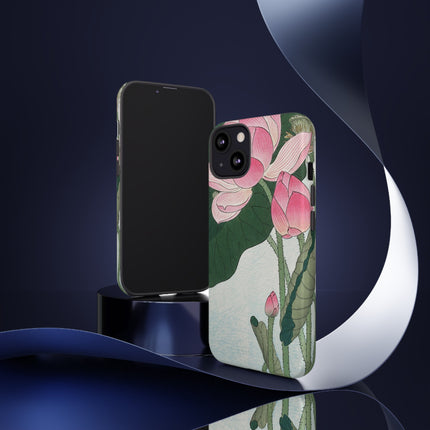 Blooming Lotus Flowers by Ohara Koson Phone Cases