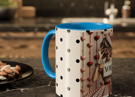 Fashionably Yours, XOXO Colorful Mugs (11oz, 15oz)