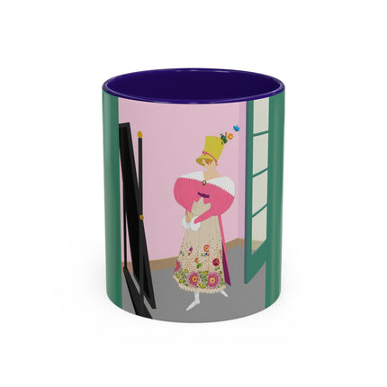 The Yellow Hat Colorful Mugs – 1920s Vogue Whimsy & Playful Elegance