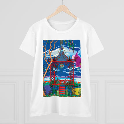 Serene Splendor Women's Midweight Cotton Tee