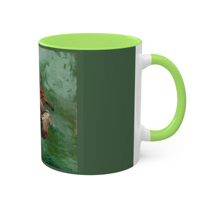 Crab on its Back by Vincent Van Gogh Colorful Mugs, 11oz