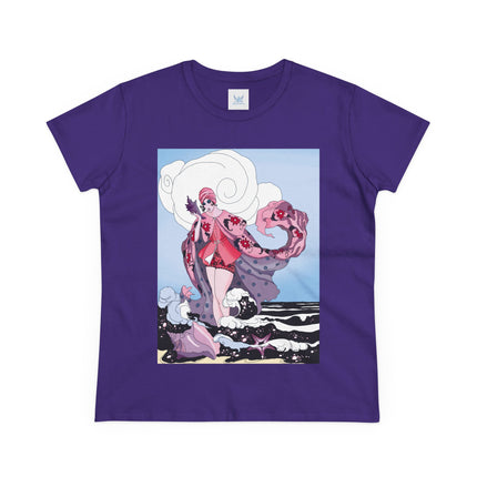 Goddess of the Swirling Sea Midweight Cotton Tee