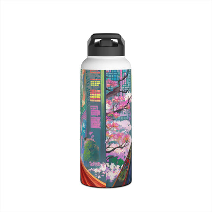 Cyberpunk Samurai Stainless Steel Water Bottle