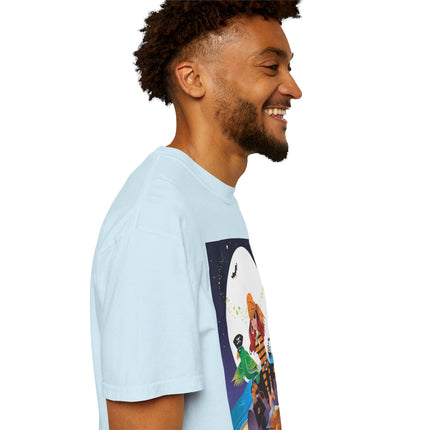 Moonlit Pirate Halloween Unisex Garment-Dyed T-shirt