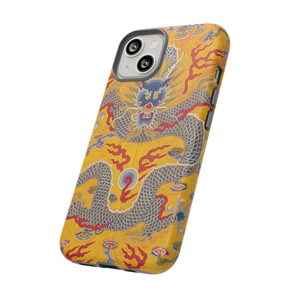 Majestic Dragon Regalia – Imperial 12-Symbol Robe Phone Cases