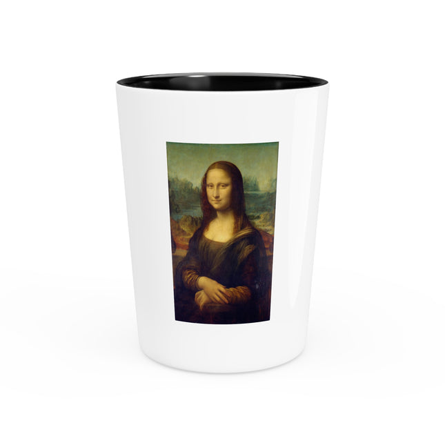 Mona Lisa by Leonardo da Vinci Ceramic Shot Glass