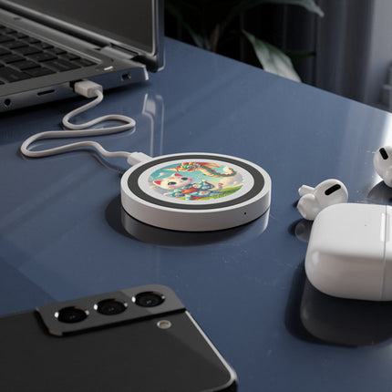 Geisha Kitten and the Dragon Kite Quake Wireless Charging Pad