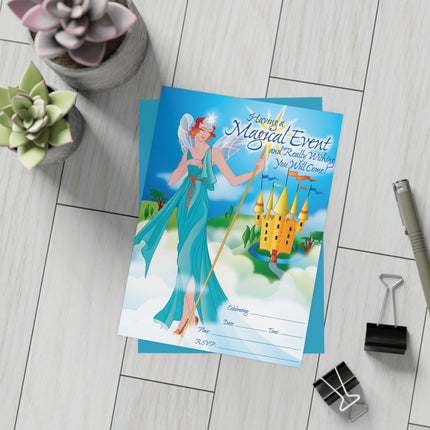 Embark on a Magical Journey with this Birthday Party Invitation! Bundles of 10, 30, 50 Pieces (envelopes included)