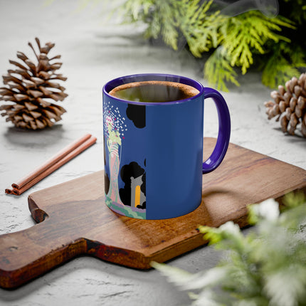 Butterfly Enchantress Colorful Mugs – Ethereal Art Deco Magic & Transformation