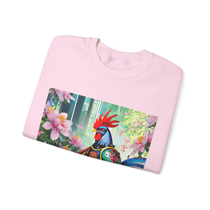 Cyberpunk Rooster Unisex Heavy Blend™ Crewneck Sweatshirt